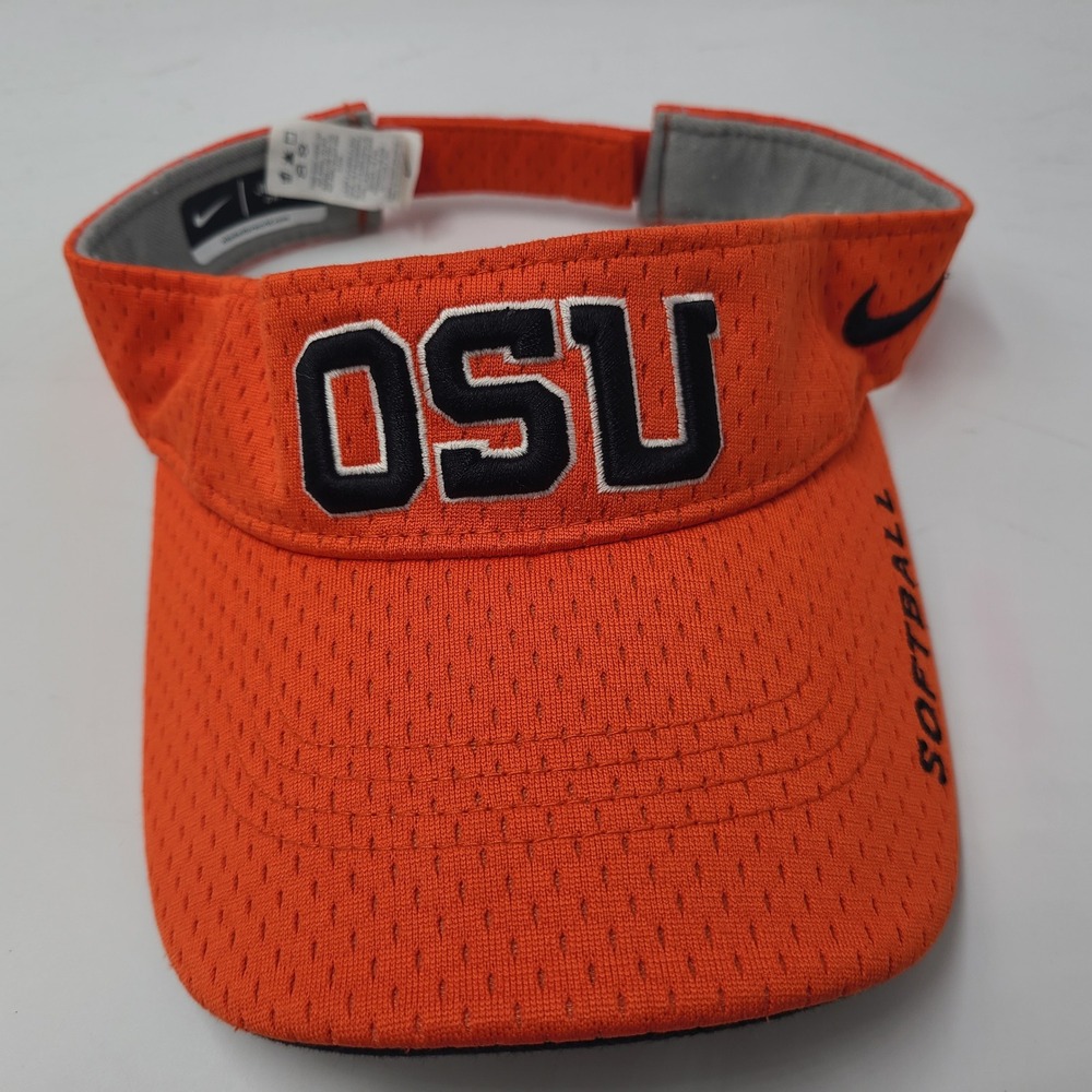 Oregon State Beavers Visor Hat Nike Adjustable Orange NCAA Softball OSU Dri-Fit